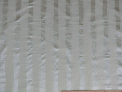 By Yard Scalamandre "nice" Silk & Cotton Stripe Creme On Creme MSRP USD 170+/Y