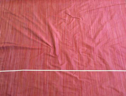 By Yd Kravet 100% Silk Yarn Dyed Dupioni Rich Raspberry Pink Red Strie Reversible MSRP USD 120+ (a35)