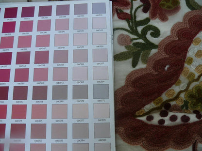 Scalamandre Magnificent Lalita Crewel Heavy Paisley 0.5Y MSRP 372/Y