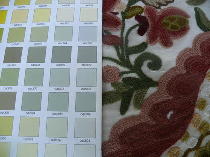 Scalamandre Magnificent Lalita Crewel Heavy Paisley 0.5Y MSRP 372/Y