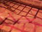 By Yard Kravet 100% Silk Taffeta Plaid Ruby Red Square Dazzling! MSRP USD 200 #1572