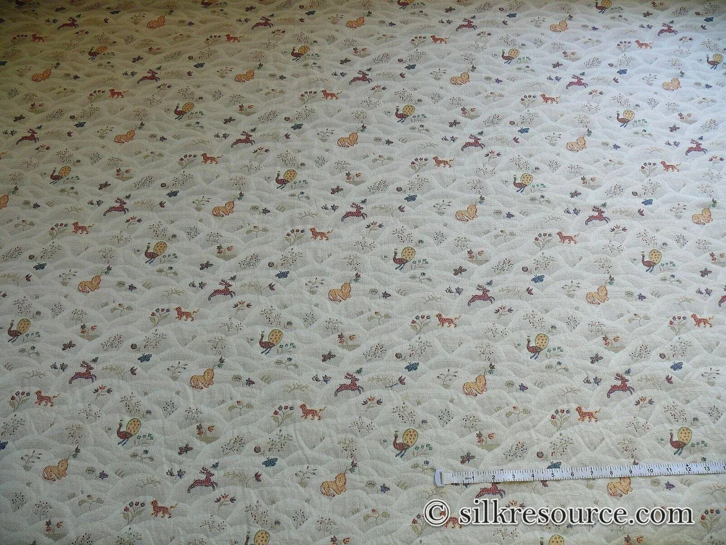 By Yd KRAVET SMALL ANIMALS SNOWY MOUNTAIN TAPESTRY LION PEACOCK MSRP USD 149/Y