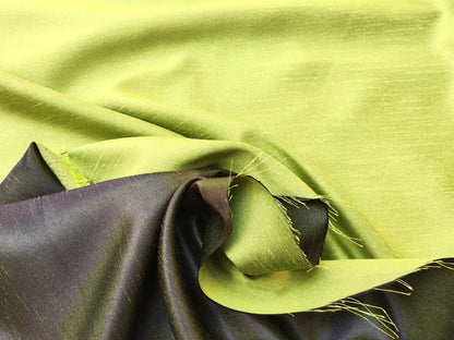 8.75y Bright Lime Green Avocado Satin Reversible #1574