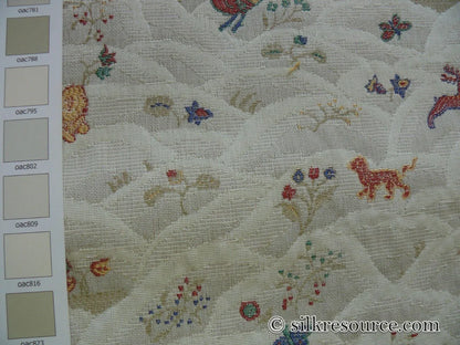 By Yd KRAVET SMALL ANIMALS SNOWY MOUNTAIN TAPESTRY LION PEACOCK MSRP USD 149/Y