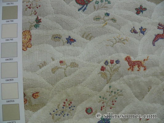 By Yd KRAVET SMALL ANIMALS SNOWY MOUNTAIN TAPESTRY LION PEACOCK MSRP USD 149/Y
