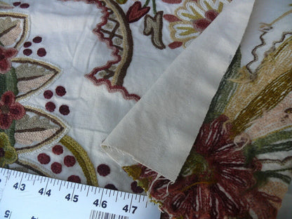 Scalamandre Magnificent Lalita Crewel Heavy Paisley 0.5Y MSRP 372/Y