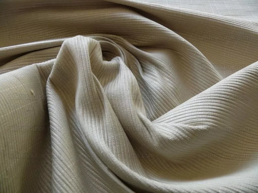 7YD Scalamandre Silver Grey Ribbed Upholstery MSRP USD 150/Y