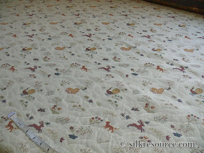 By Yd KRAVET SMALL ANIMALS SNOWY MOUNTAIN TAPESTRY LION PEACOCK MSRP USD 149/Y