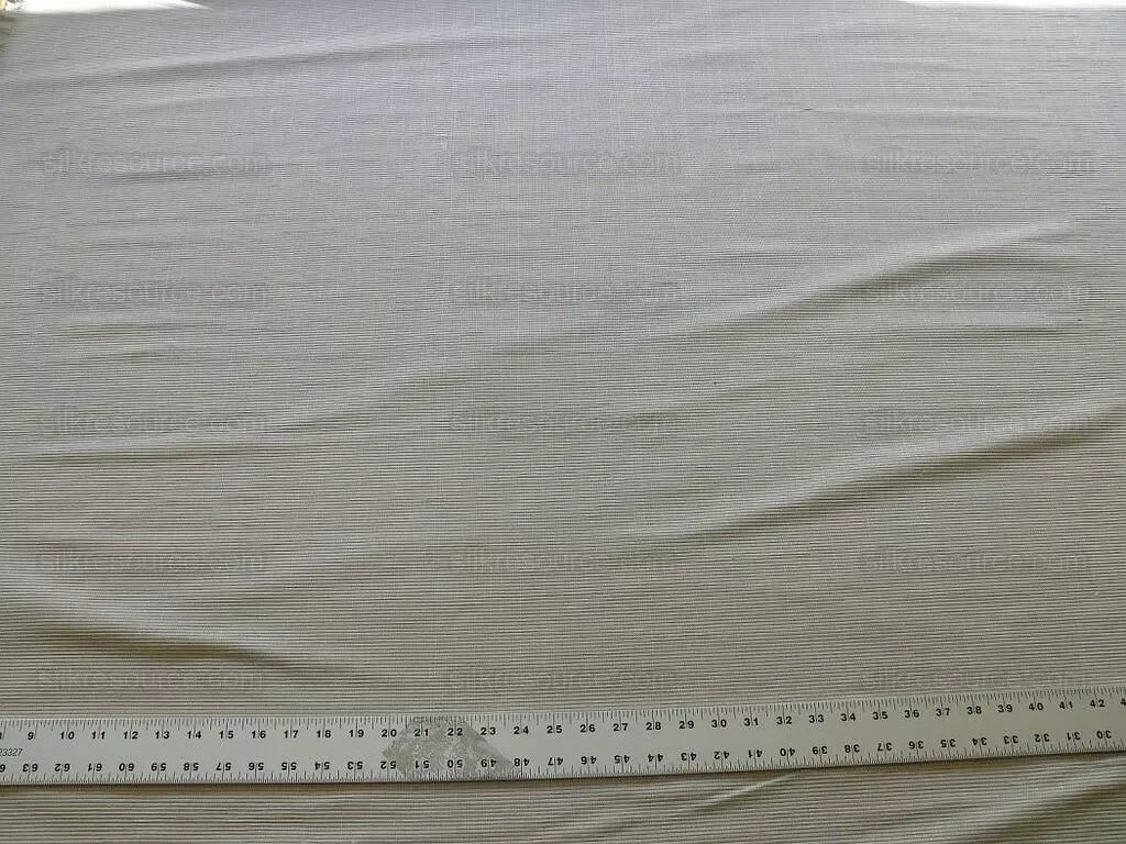 7YD Scalamandre Silver Grey Ribbed Upholstery MSRP USD 150/Y