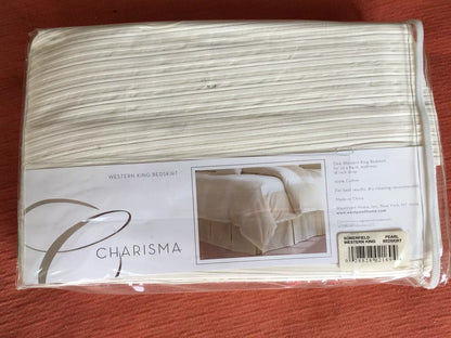 Charisma 100% Cotton Bedskirt White Somerfield western King