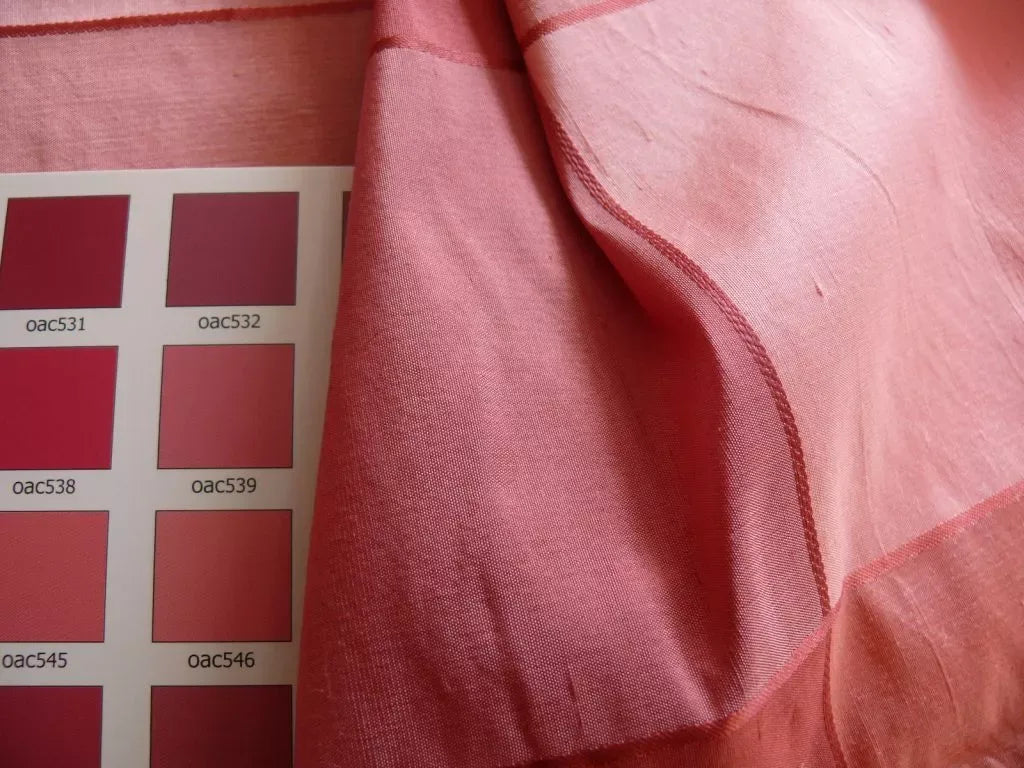 Dazzling! Pink &amp; Raspberry 100% Silk Taffeta Square