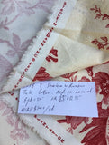4.75Y Stroheim &amp; Romann Toile Print Cotton Plantation Red on Natural Country #1578