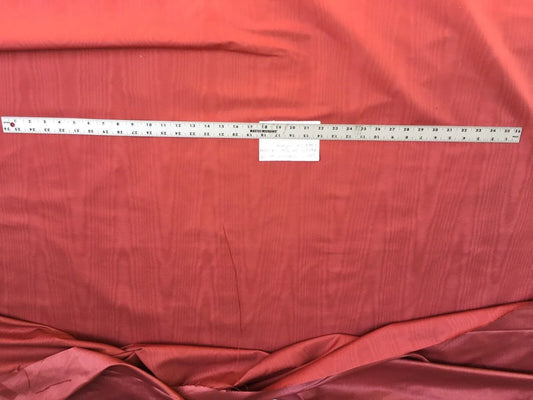 By Yd Lee Jofa Raspberry Red Moire Cotton Rich Iridescent! #1580