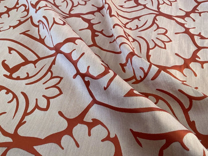 2 yards Kravet Couture Barbara Barry Old World Scarlet Red 100% Silk Damask MSRP USD248/y