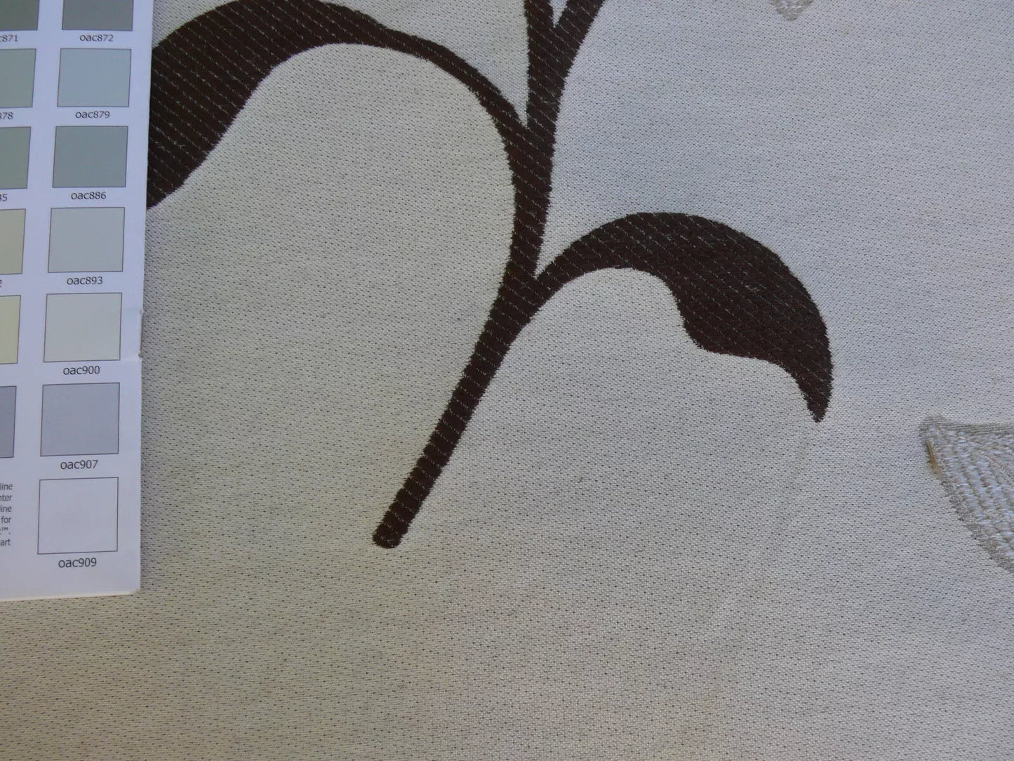 by yard Scalamandre Charlize Mocha Blue and White Heavy Lily Tapestry Art Nouveau Linen Blend MSRPUSD250+