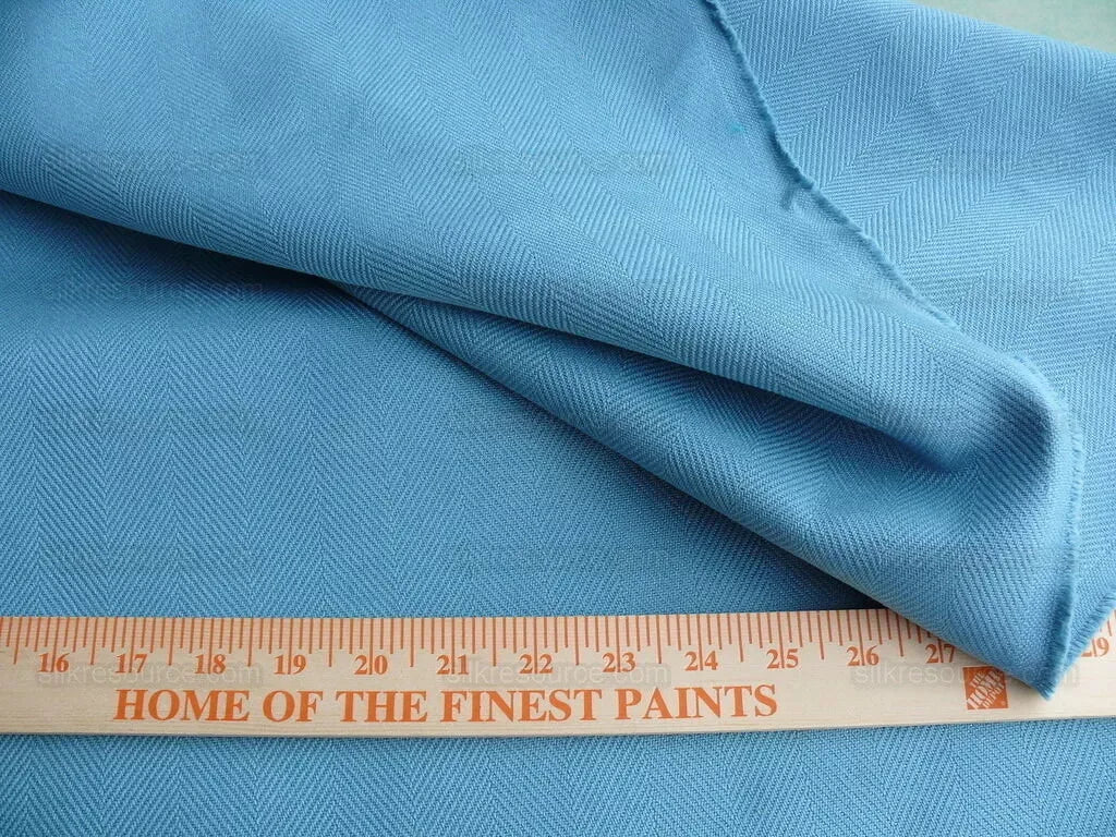 4 yards+ Hiend Designer Cotton Twill Turquoise Blue Heavy #1639