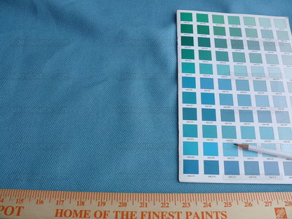 4 yards+ Hiend Designer Cotton Twill Turquoise Blue Heavy #1639