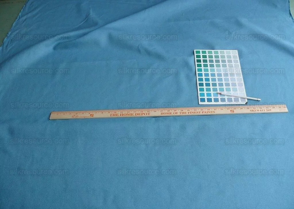 4 yards+ Hiend Designer Cotton Twill Turquoise Blue Heavy #1639