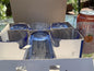 Duralex Prisme Marine Tumbler 6 oz x 6 cups Blue Glass DURABLE! Made in France Set of 6 MSRP USD39
