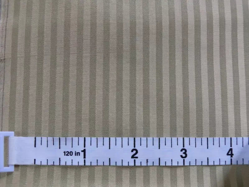 Scalamandre 100% Silk Taffeta Pin Stripe Pale Grey Sage Green Bty #380