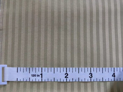 Scalamandre 100% Silk Taffeta Pin Stripe Pale Grey Sage Green Bty #380