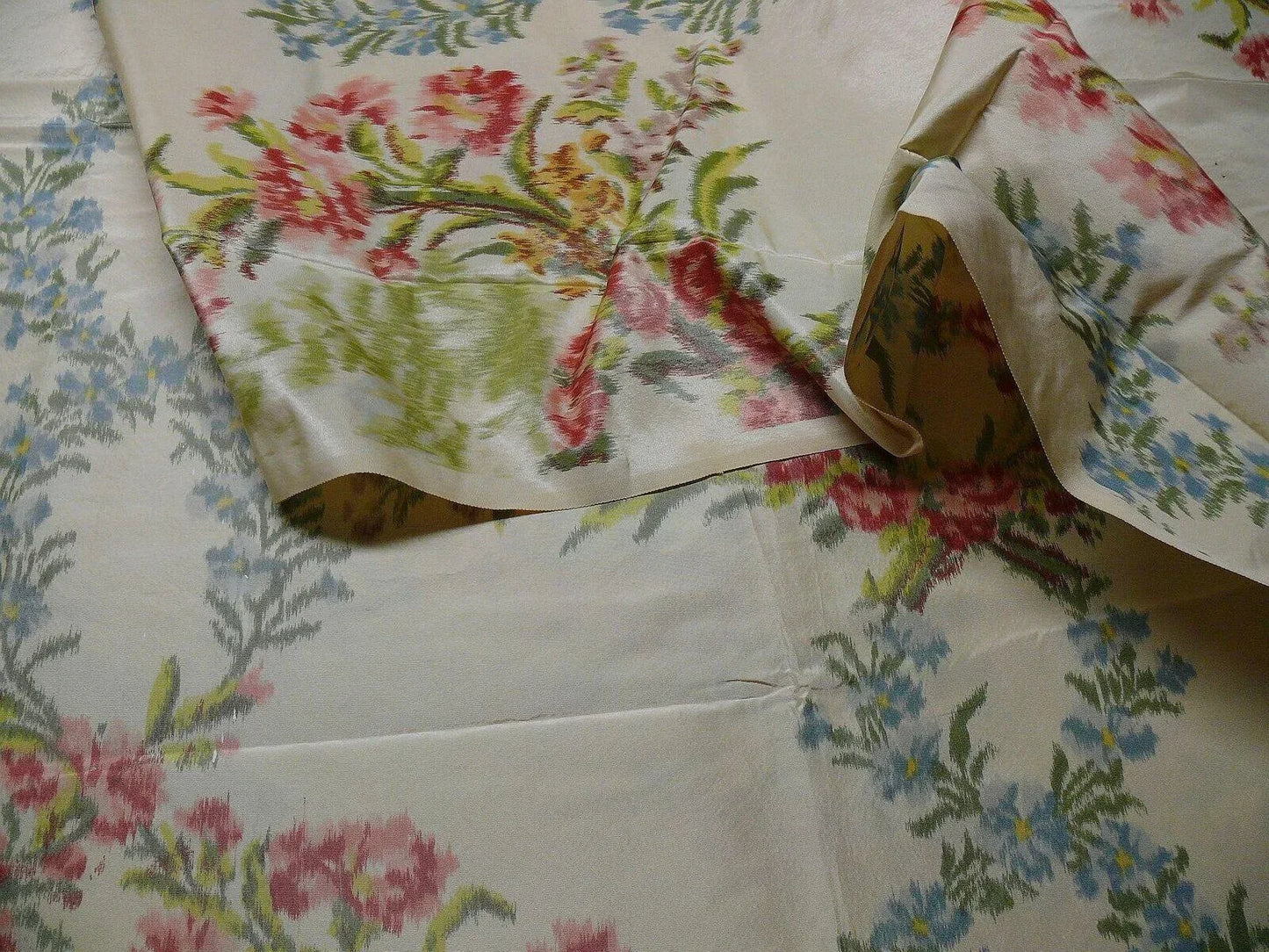 2.5Y yards Tassinari &amp; Chatel Silk Warp Print Les Ruines Fond Creme MSRP US 2214/yard