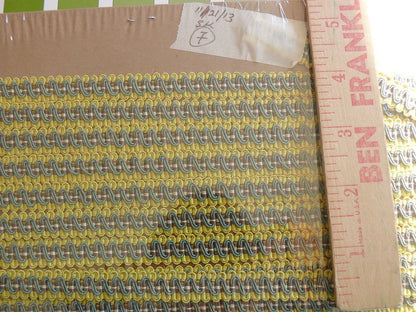 Scalamandre 100% Silk French Gimp Trim Green &amp; Yellow MSRP$100+ U. S. Treasury