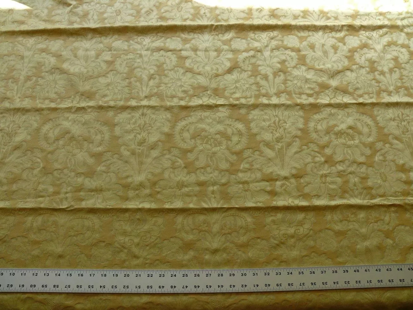 Clarence House Golden Yellow Brocade Renaissance Pom 3.2Y #1321