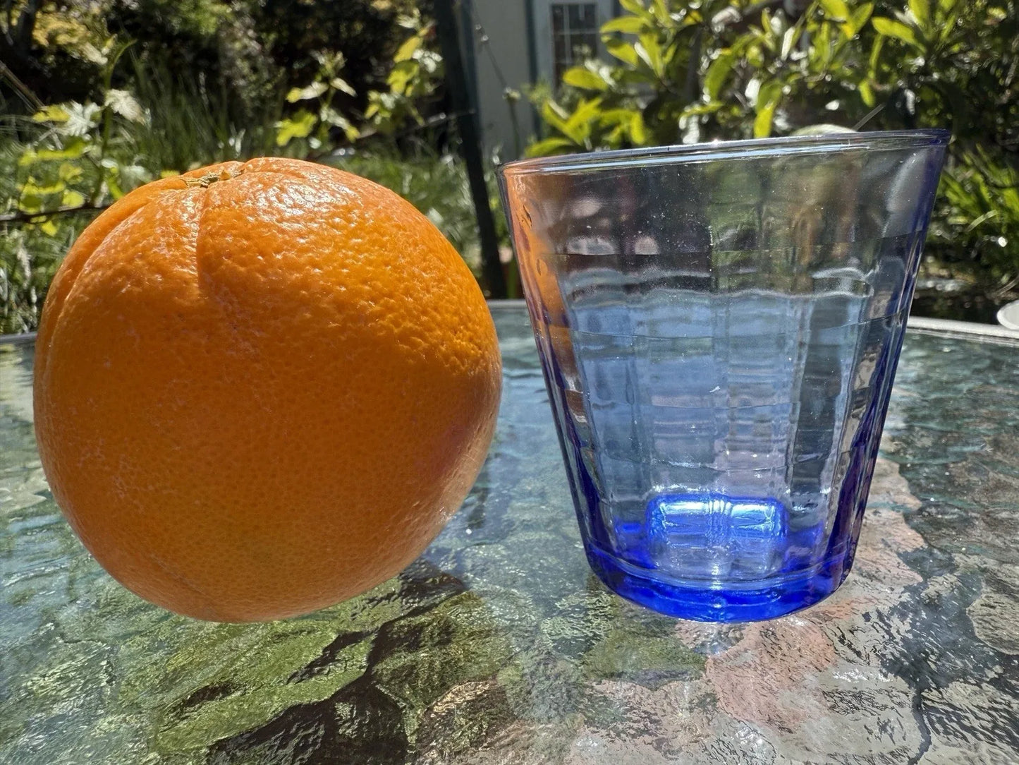 Duralex Prisme Marine Tumbler 6 oz x 6 cups Blue Glass DURABLE! Made in France Set of 6 MSRP USD39