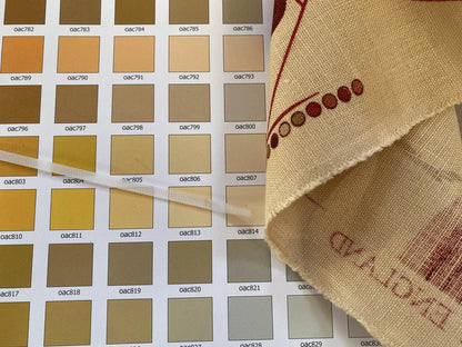 Lee Jofa G.P. and Baker Deer Forest Linen Red Terra-Cotta on Sand