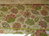 3.5yards Kravet Cavallo Linen Print Pink Green Gorgeous Jacobean Floral MSRP USD 62/yard #1565