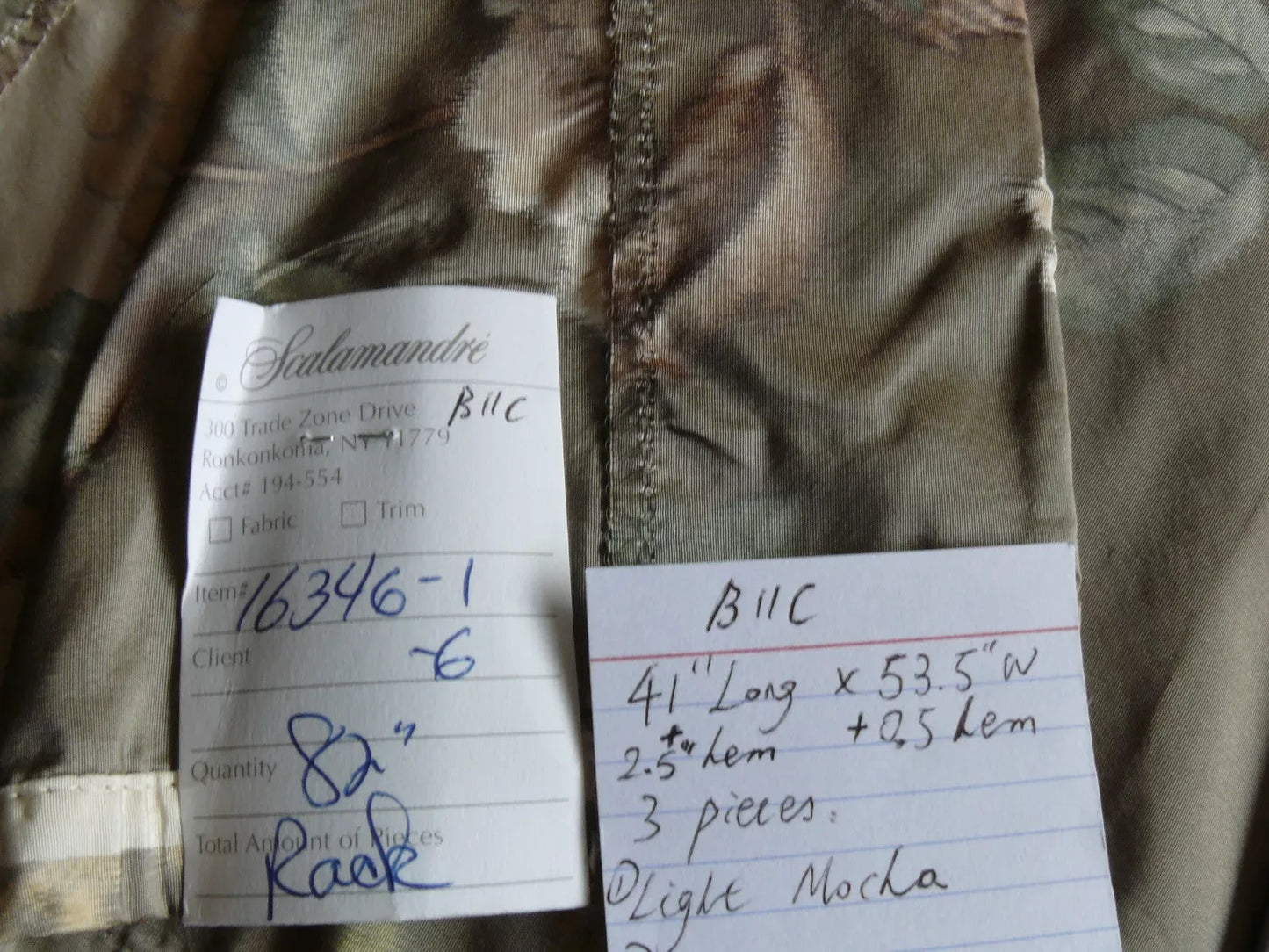 1.1y Scalamandre Oiseau des Exotique 100% Silk Warp Print Bird Brown Light Mocha