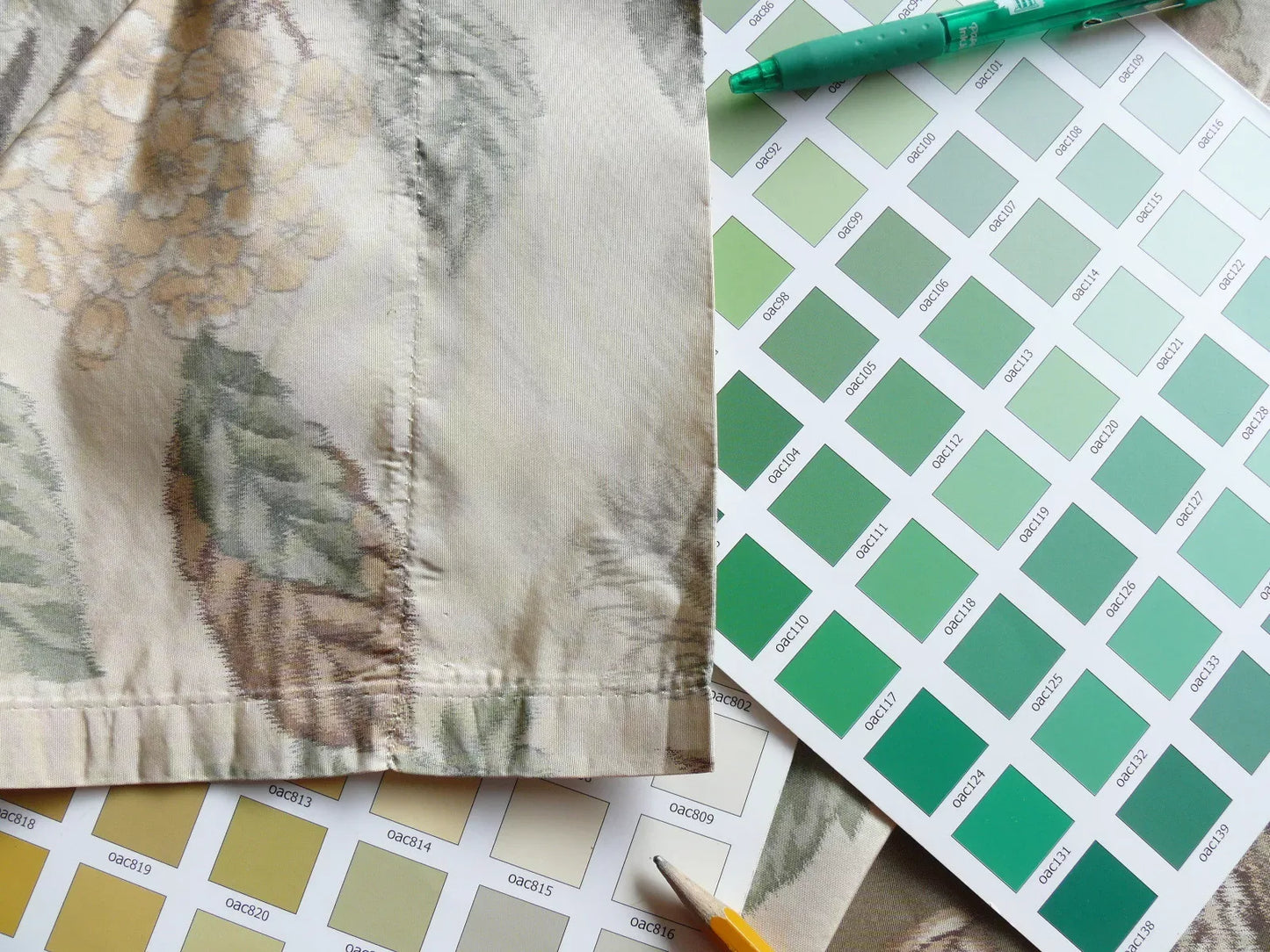 1.1y Scalamandre Oiseau des Exotique 100% Silk Warp Print Bird Beige Cream