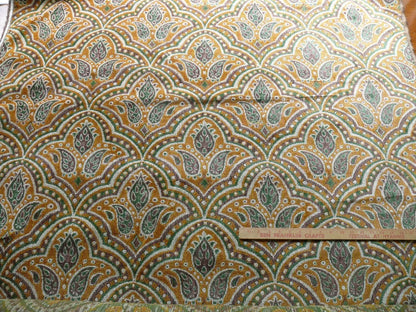 By yard Scalamandre Capard Linen Velvet Epingle From Belgium Green Gold Lavender