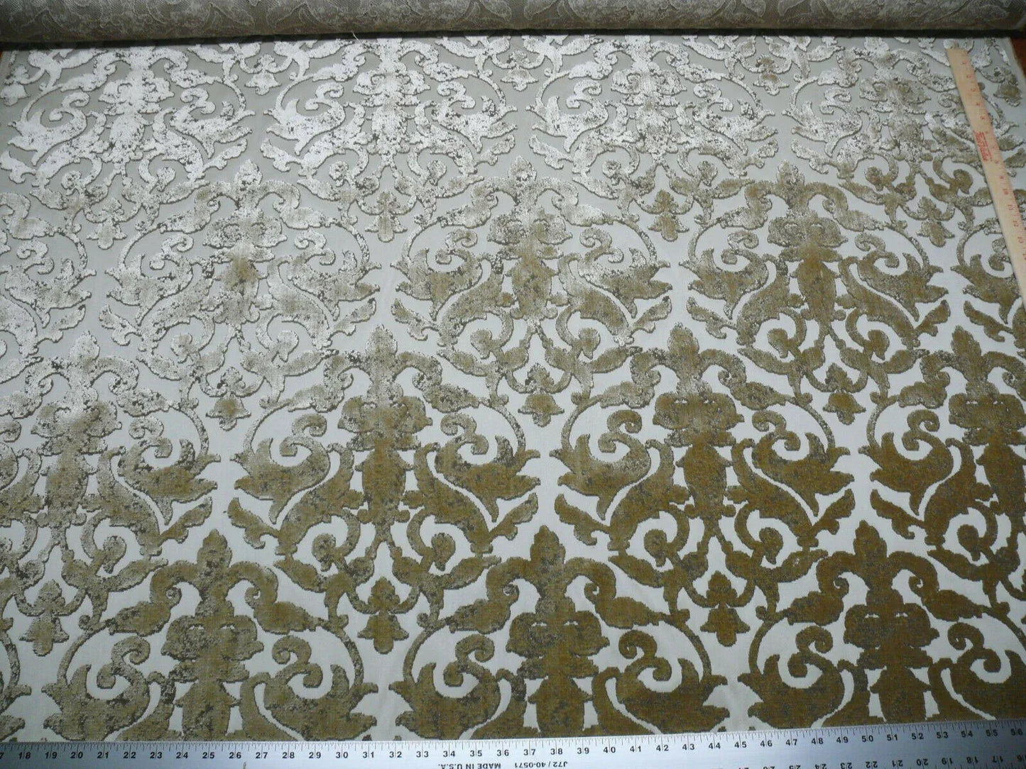 By Yard Scalamandre Venezia Silk Velvet Sable Golden Brown MSRP USD720/Y Special Order