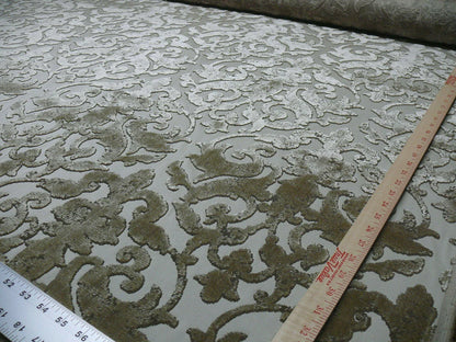 By Yard Scalamandre Venezia Silk Velvet Sable Golden Brown MSRP USD720/Y Special Order