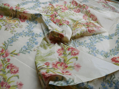 2.5Y yards Tassinari &amp; Chatel Silk Warp Print Les Ruines Fond Creme MSRP US 2214/yard