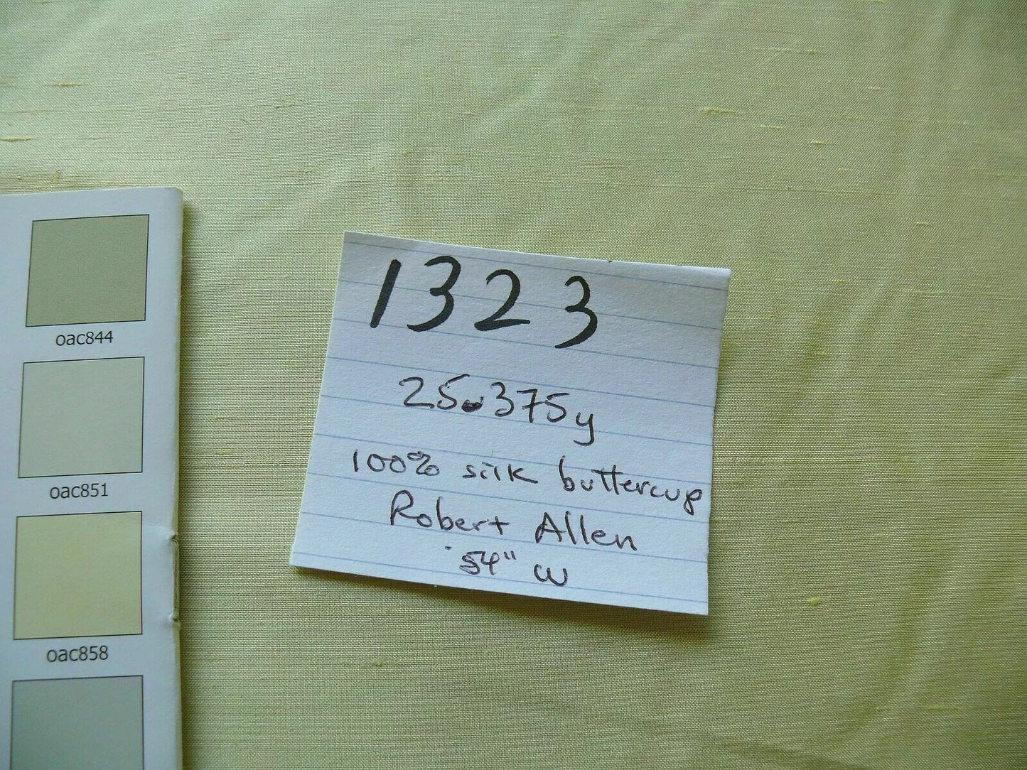 1.25Y Robert Allen 100% Silk Dupioni Buttercup Yellow MSRP USD 107/Y