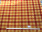 BY Yard Scalamandre 100% Silk Plaid Check Orange Red Gold Saffron MSRP USD 200+/y #1565