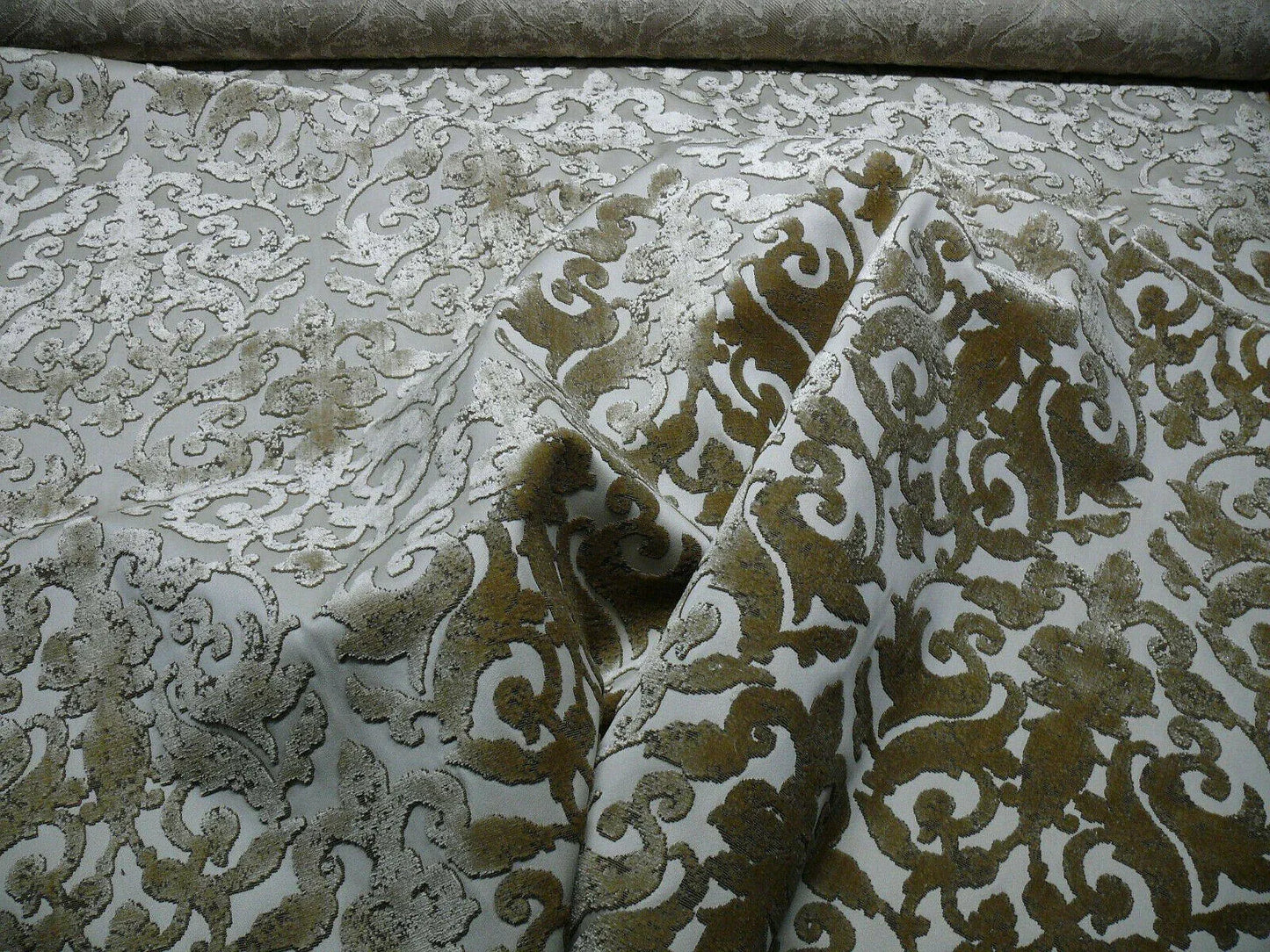 By Yard Scalamandre Venezia Silk Velvet Sable Golden Brown MSRP USD720/Y Special Order