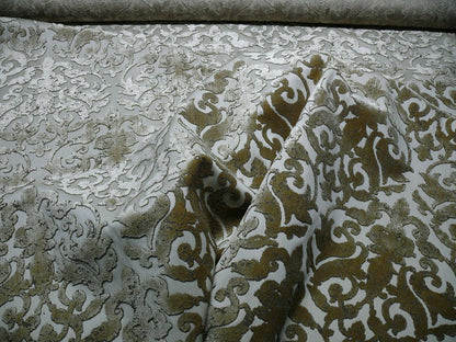 By Yard Scalamandre Venezia Silk Velvet Sable Golden Brown MSRP USD720/Y Special Order