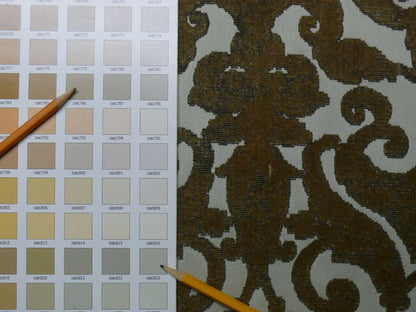 By Yard Scalamandre Venezia Silk Velvet Sable Golden Brown MSRP USD720/Y Special Order