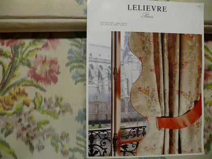 2.5Y yards Tassinari &amp; Chatel Silk Warp Print Les Ruines Fond Creme MSRP US 2214/yard