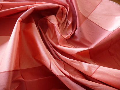 Dazzling! Pink &amp; Raspberry 100% Silk Taffeta Square