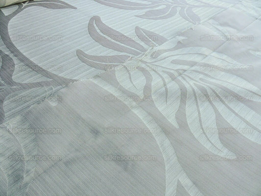 Lee Jofa Leave Strie Seafoam Green Monstera Foliage Tropical Rain Forest Silk MSRP USD 328/Y