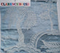 Special Order Clarence House Sukhothai Linen Silk Azure Blue Asian Damask MSRP USD 356/y