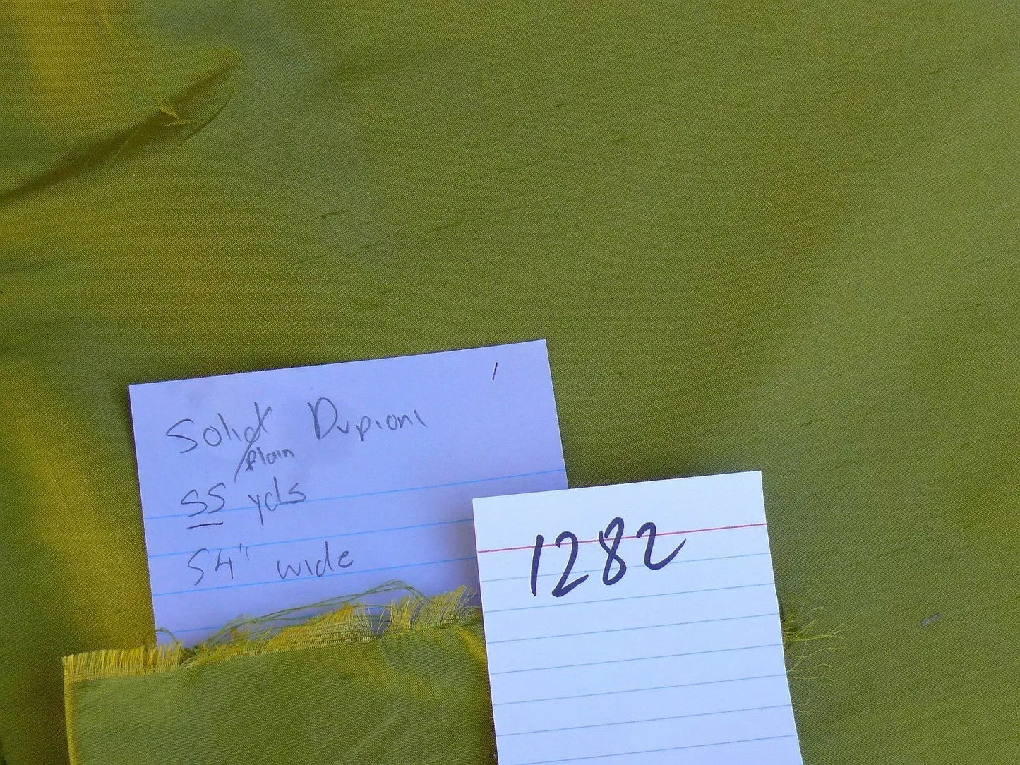 Bty Kravet Designer Silk Dupioni Chartreuse Green Golden Iridescent #1282