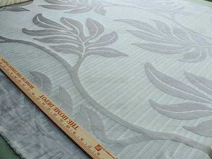 Lee Jofa Leave Strie Seafoam Green Monstera Foliage Tropical Rain Forest Silk MSRP USD 328/Y