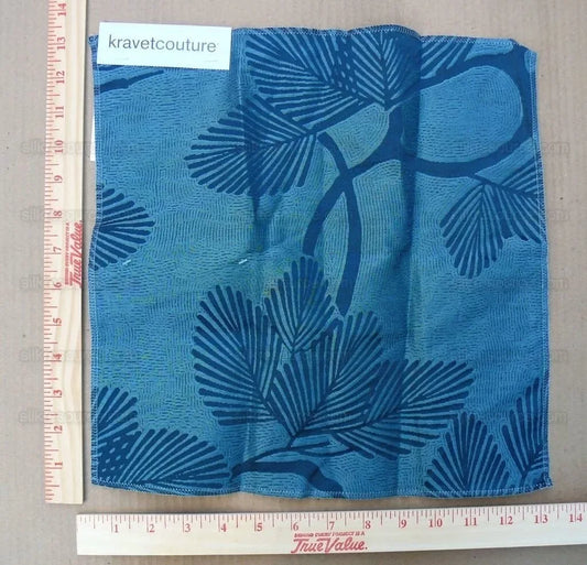 by yard Special Order Kravet Couture Prunus Silk and Linen Pine Tree Danube Blue MSRP USD177/y