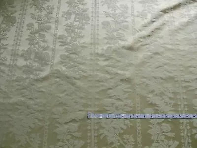 By yard Scalamandre Lelievre Valosnei Silk/Cotton Damask IVORY GOLD  MSRP$500+